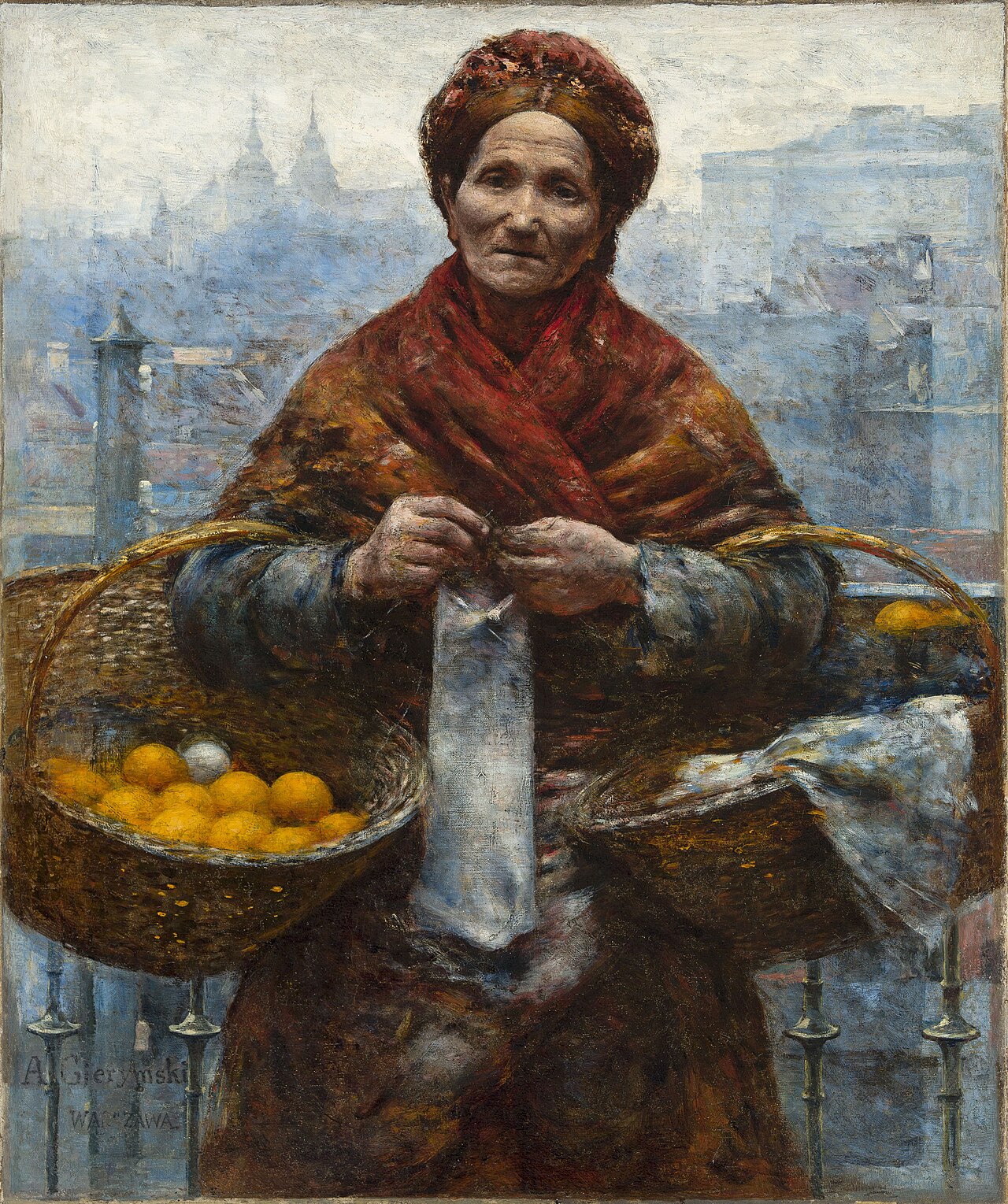 Jewess with Oranges by Aleksander Gierymski