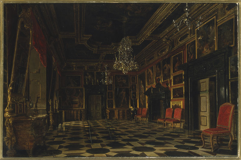 Crimson Room of the Podhorce Castle. by Aleksander Gryglewski