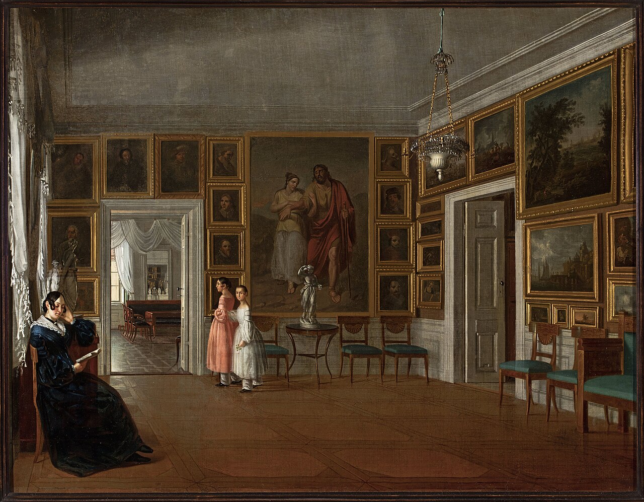 Living Room in the Artist's House by Aleksander Kokular
