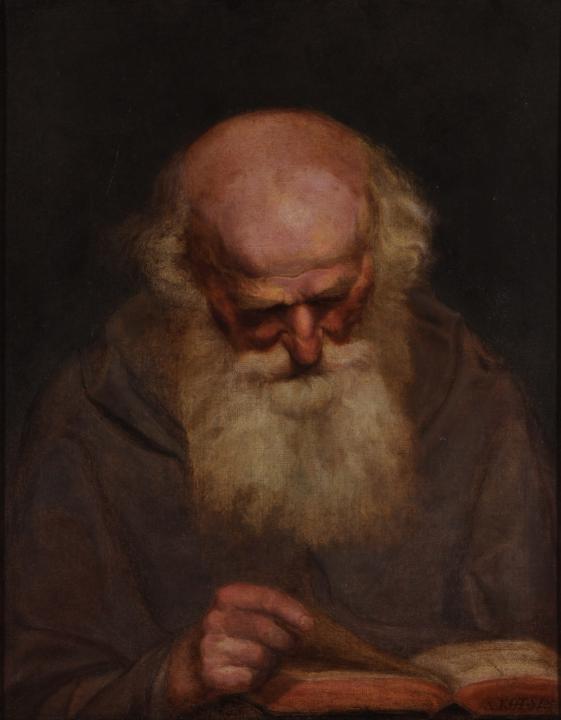 portrait of a Monk by Aleksander Kotsis