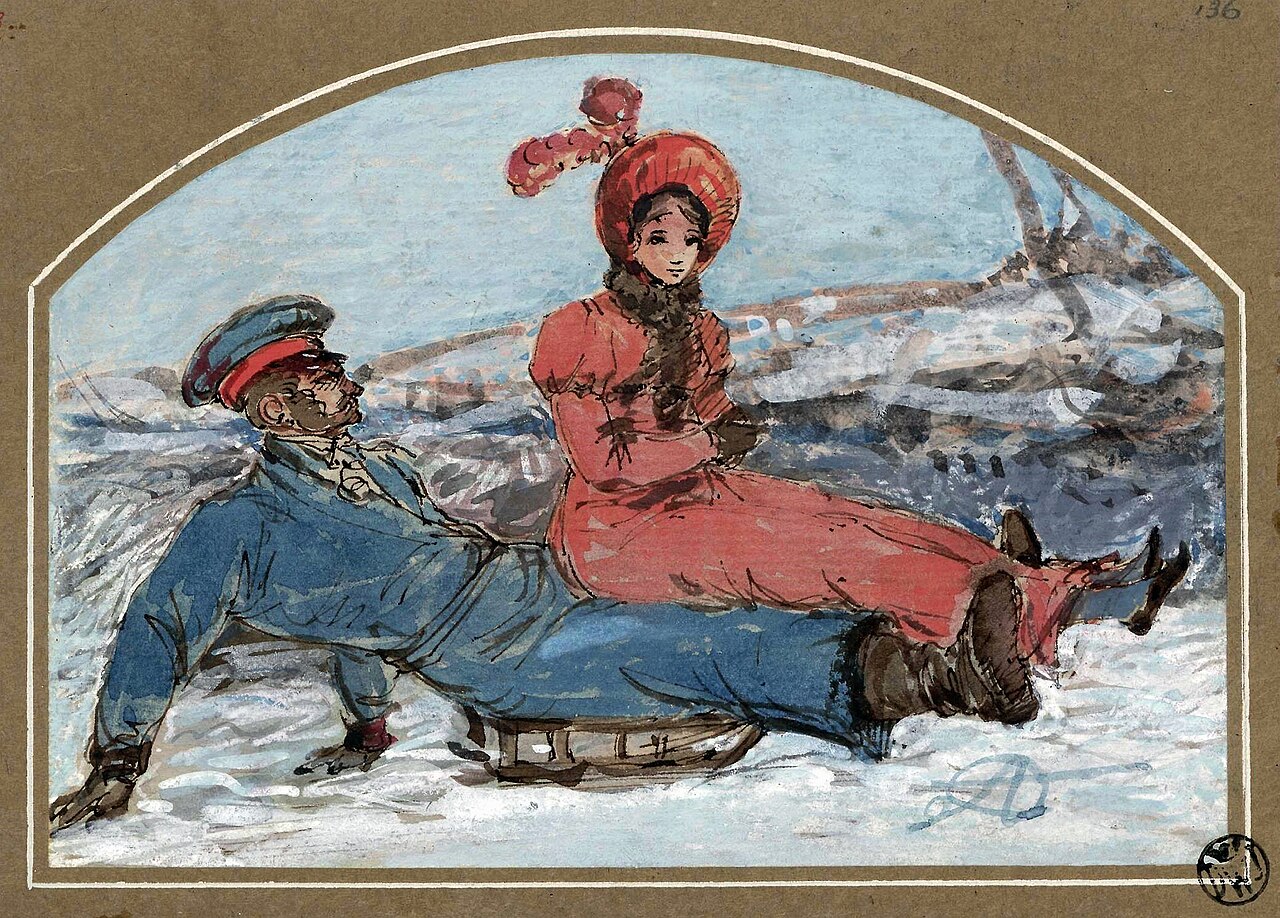 Sledging by Aleksander Orłowski