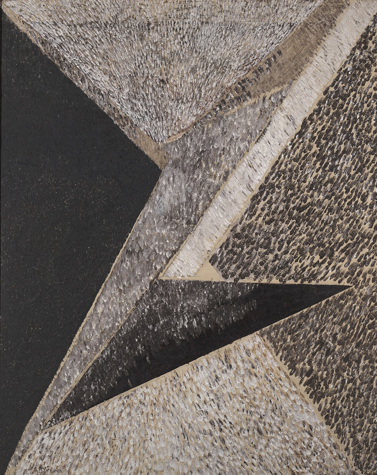 Suprematism (formerly) Abstraction by Aleksandr Drevin