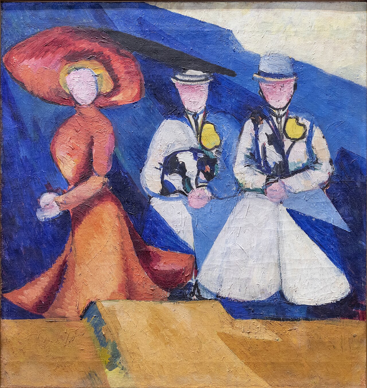 Three women figures by Aleksandra Ekster