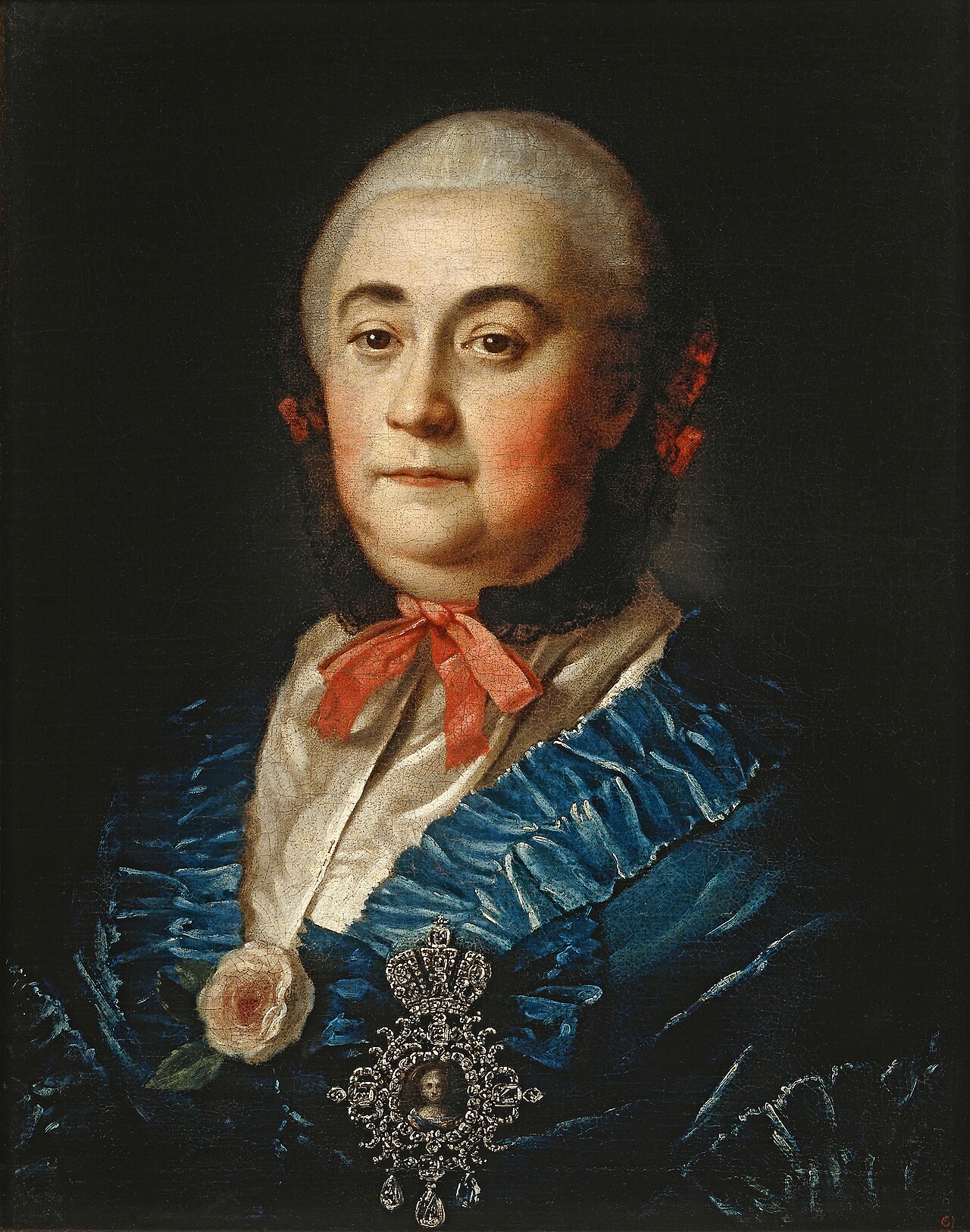 Portrait of A. M. Izmailova by Aleksey Antropov