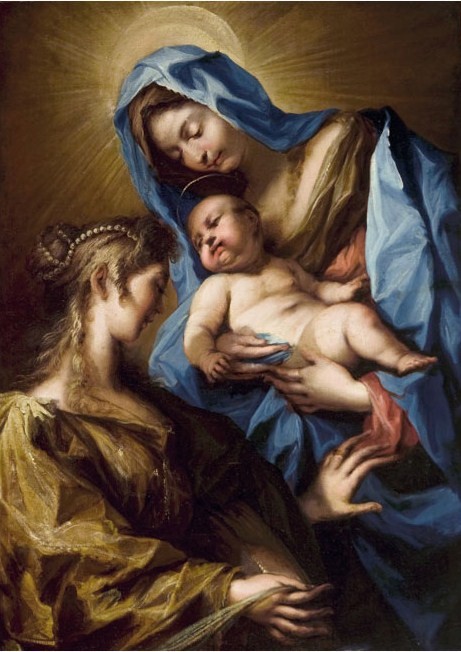 Mystic marriage of Saint Catherine of Alexandria by Alessandro Gherardini