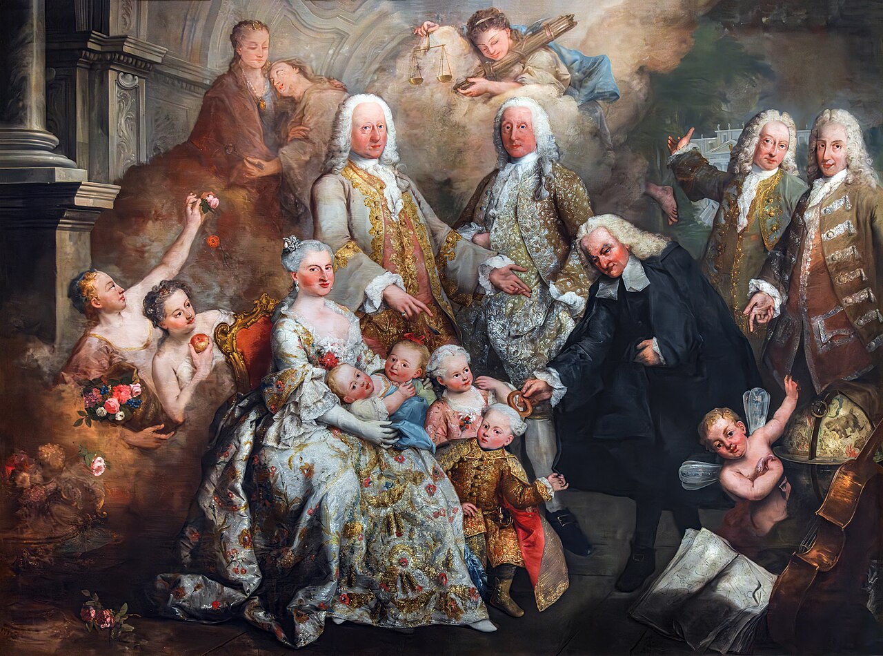 Portrait of Almorò III Alvise Pisani and his family by Alessandro Longhi
