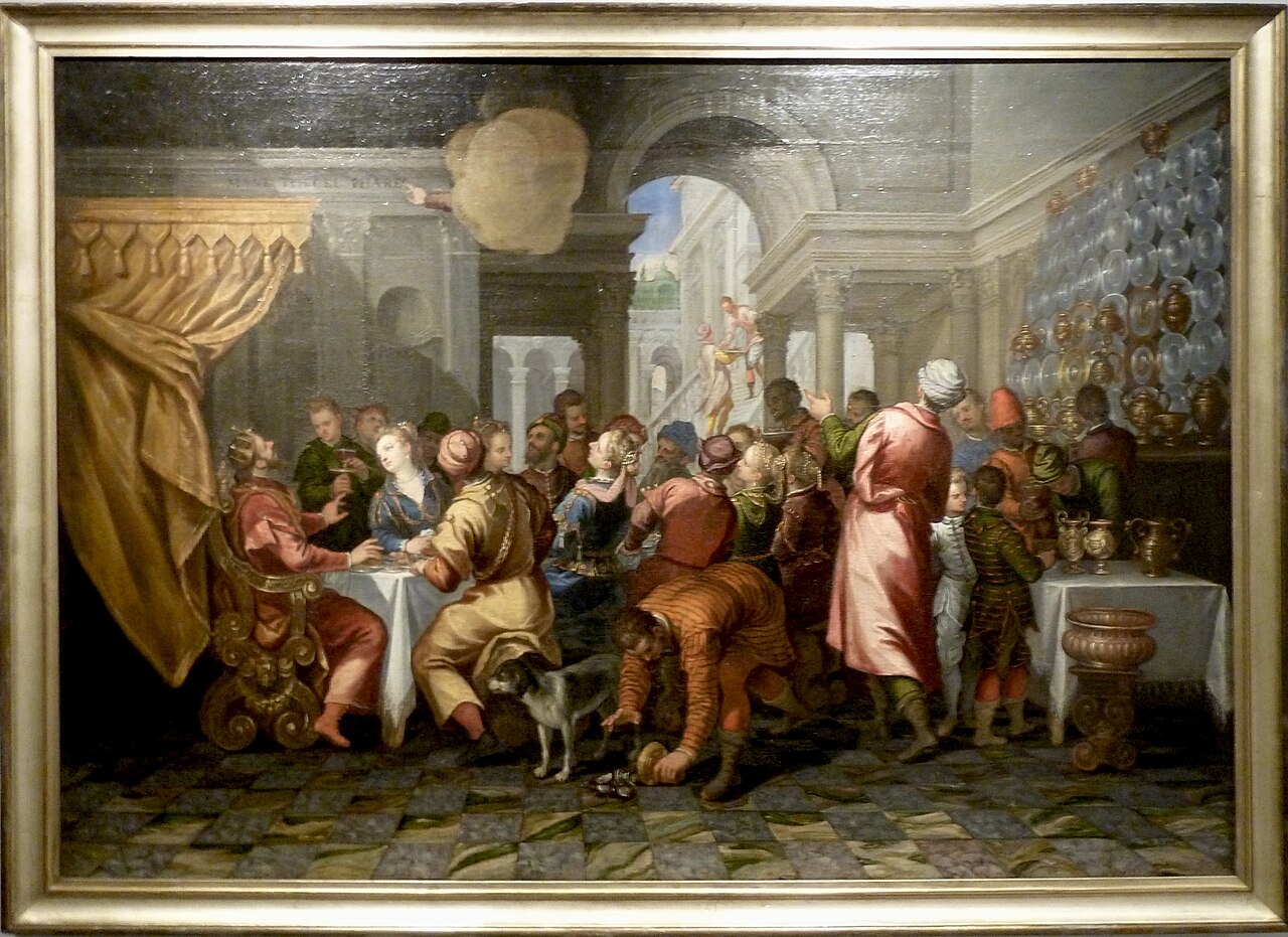 Baldassare's banquet by Alessandro Maganza
