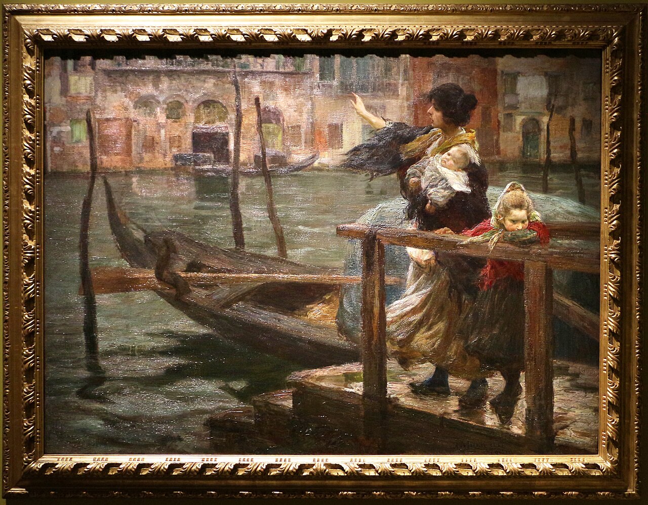 The crossing (The sailor's departure) by Alessandro Milesi