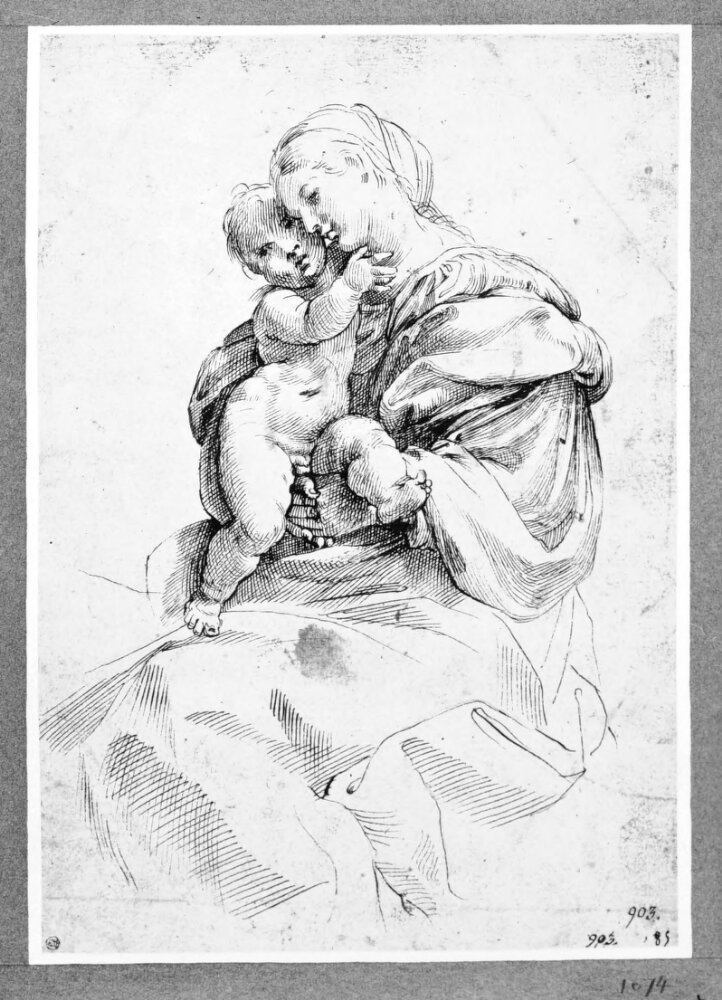 The Virgin and Child by Alessandro Tiarini