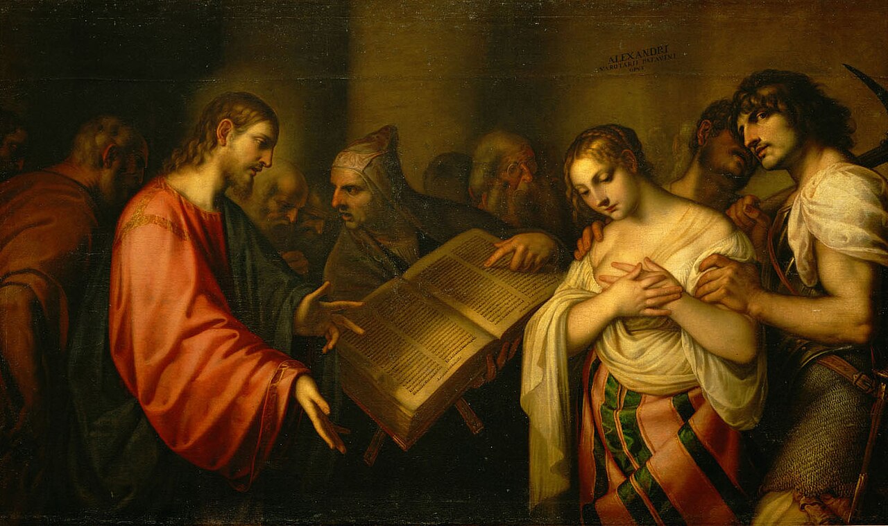 Christ and the Woman Taken in Adultery by Alessandro Varotari