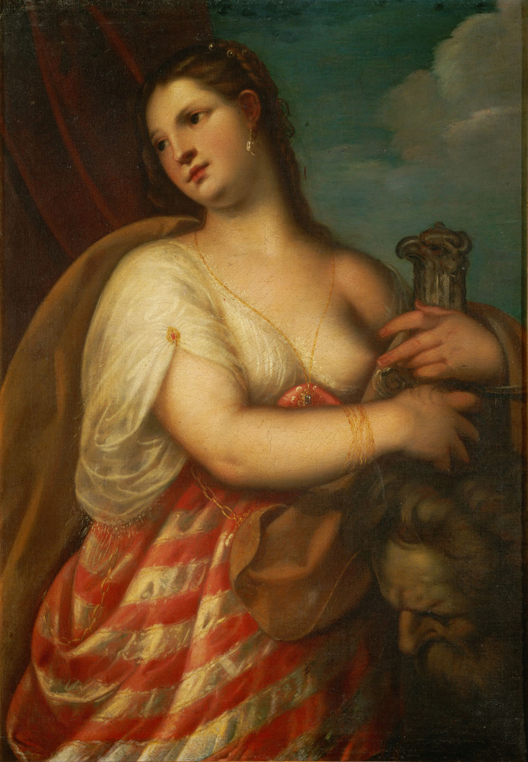 Judith with the head of Holofernes by Alessandro Varotari