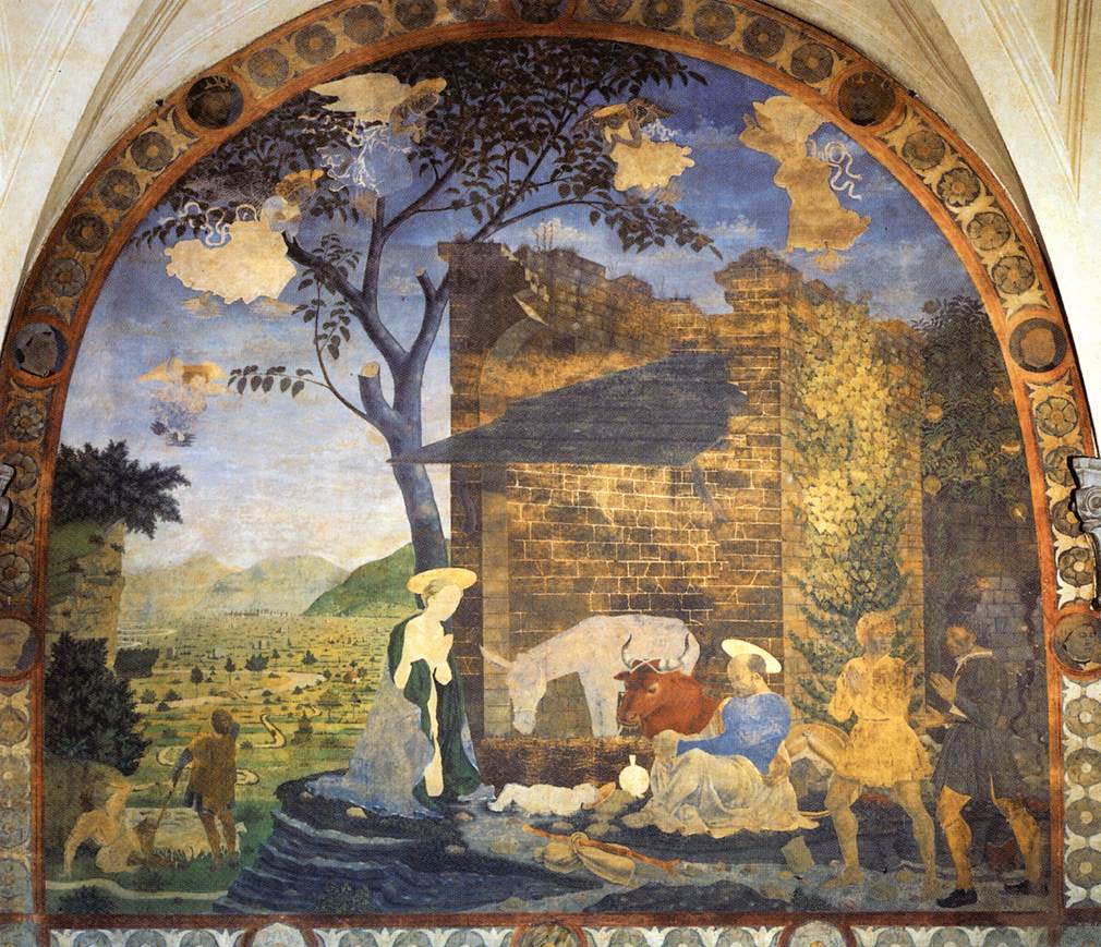 Adoration of the shepherds by Alesso Baldovinetti