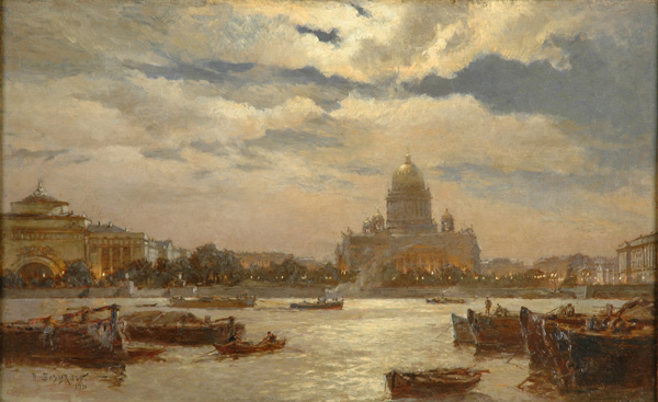 View of Saint Petersburg in Twilight by Alexander Beggrov