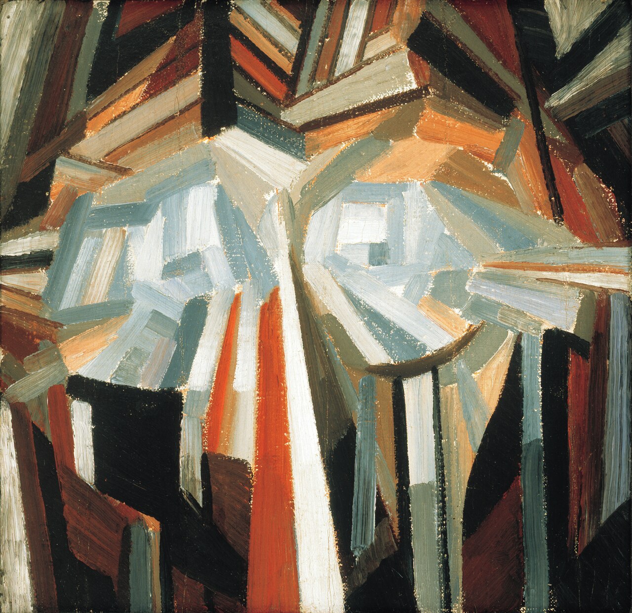 Cubist Head by Alexander Bogomazov