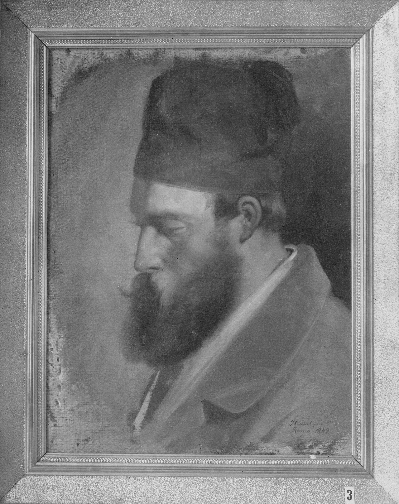 Gustaf Wilhelm Palm (1810-1890), konstnär, vice professor, gift med Eva Sophia Johanna Sandberg by Alexander Heubel
