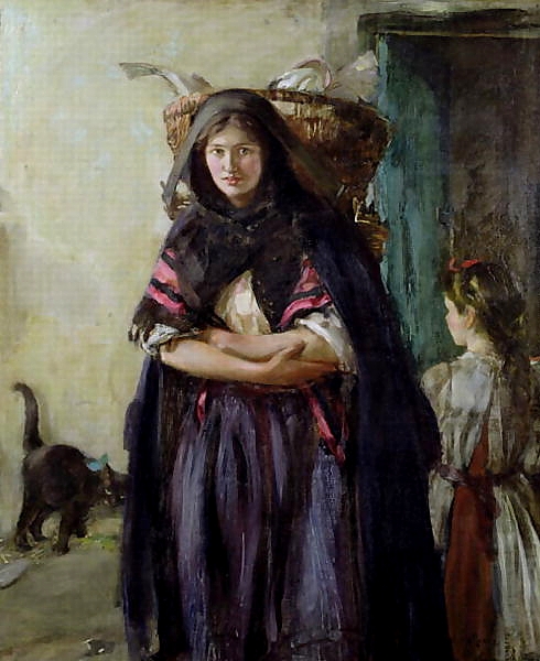 A Newhaven Fishwife by Alexander Ignatius Roche