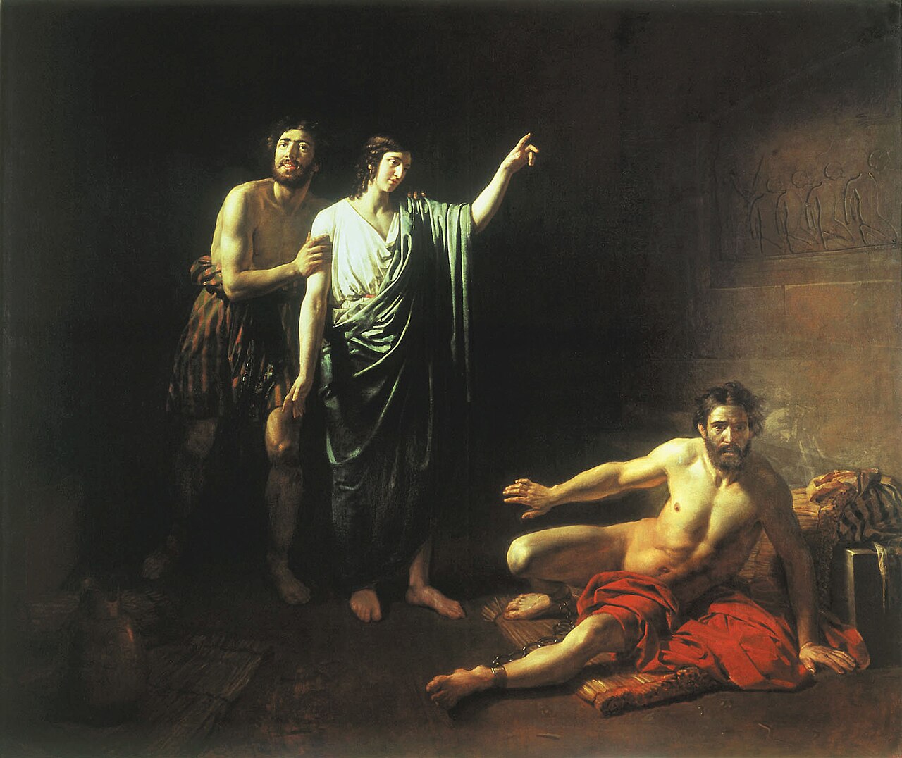 Joseph interprets the butler's and the baker's dreams by Alexander Ivanov