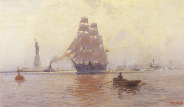 New York Harbor by Alexander Kircher