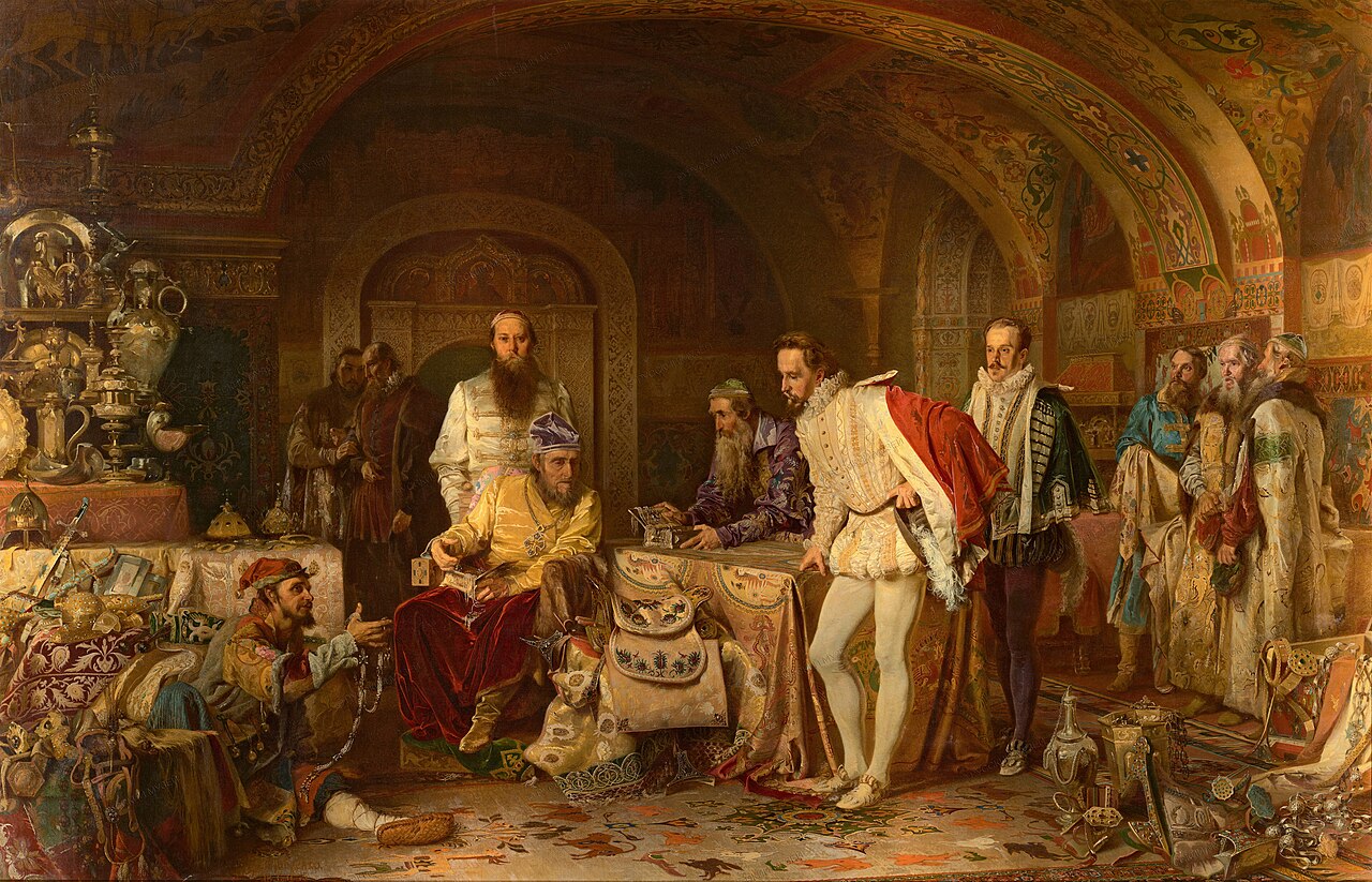 Ivan the Terrible Showing Treasures to the English Ambassador Jerome Horsey by Alexander Litovchenko