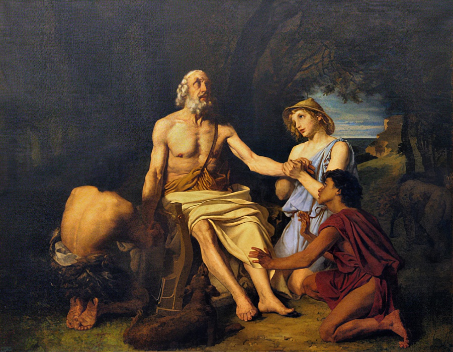 Homer on Skyros by Alexander Louis Leloir