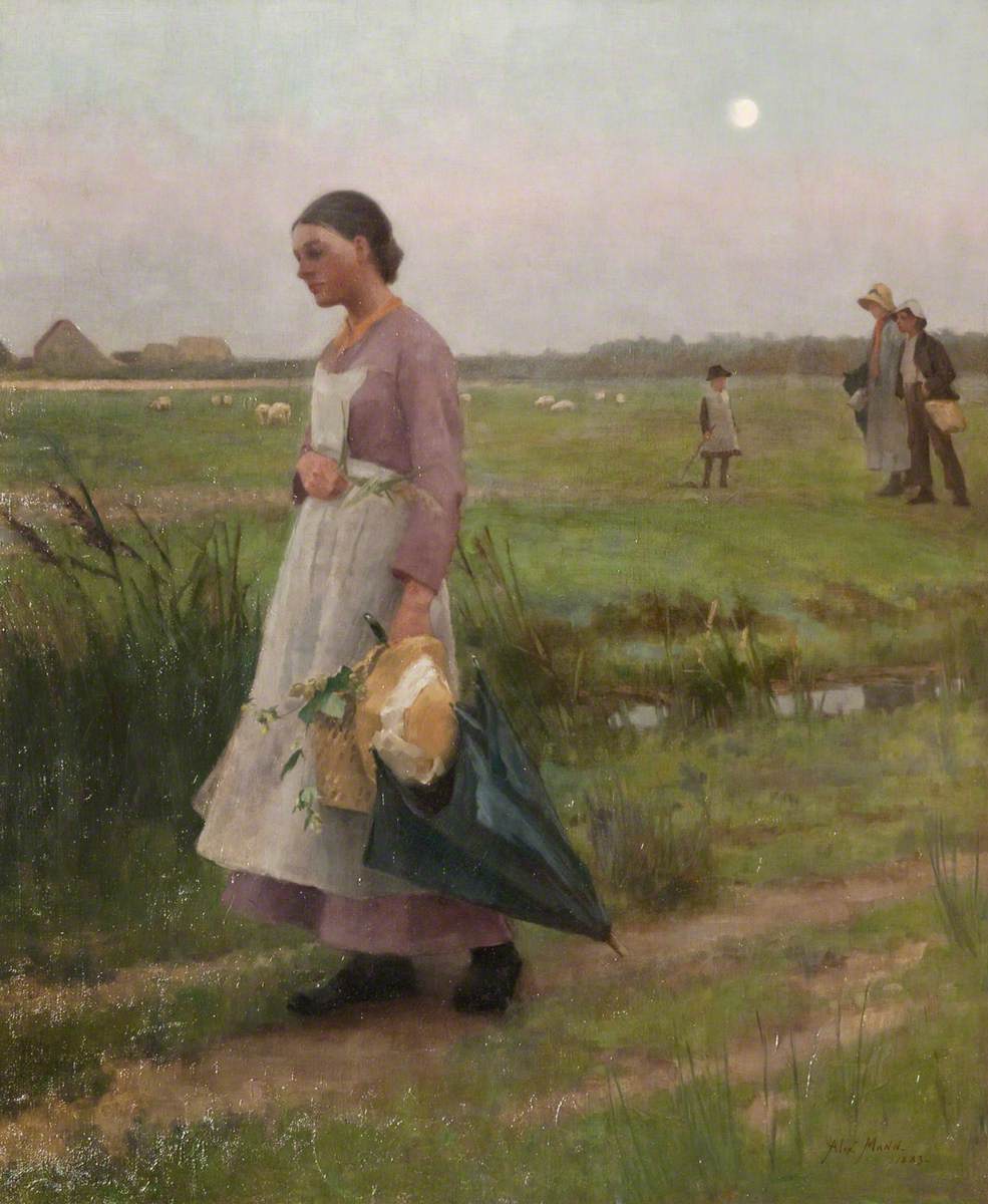 Hop Pickers Returning by Alexander Mann