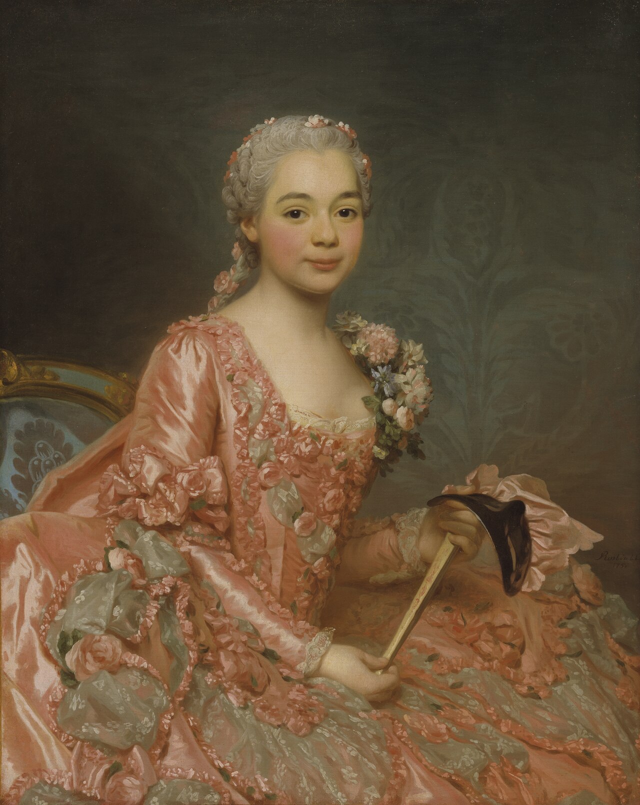 Unknown Lady, called Baroness de Neubourg-Cromière by Alexander Roslin