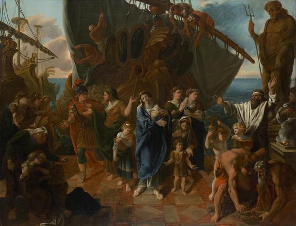 Agrippina Landing at Brundisium with the Ashes of Germanicus by Alexander Runciman