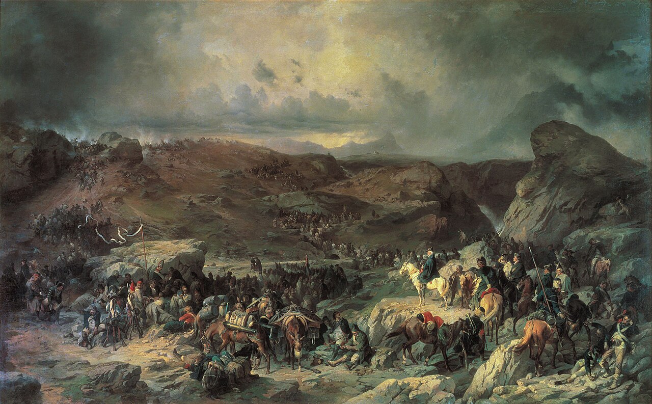 Suvorov Crossing St Gotthard Pass on 13 September 1799 by Alexander von Kotzebue