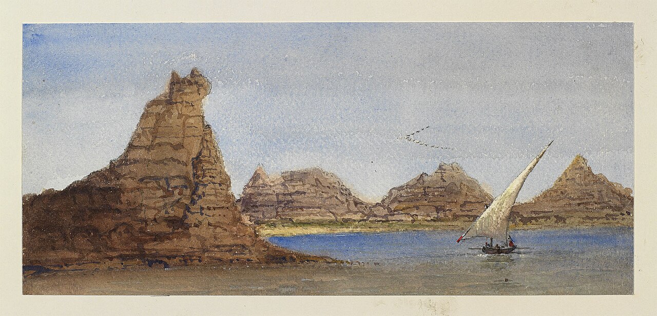Rocks between First and Second Catarackt by Alexandra of Denmark