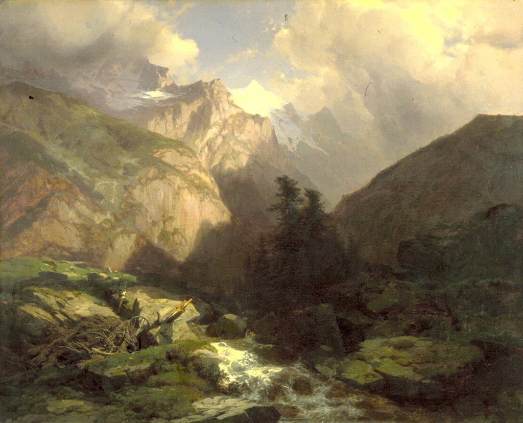 The Jungfrau, Switzerland by Alexandre Calame