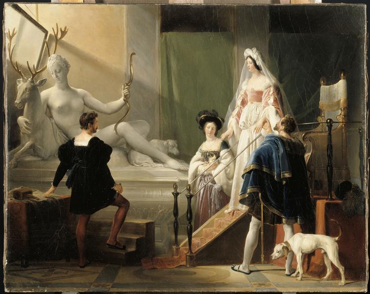 Diane de Poitiers in the studio of Jean Goujon by Alexandre-Évariste Fragonard
