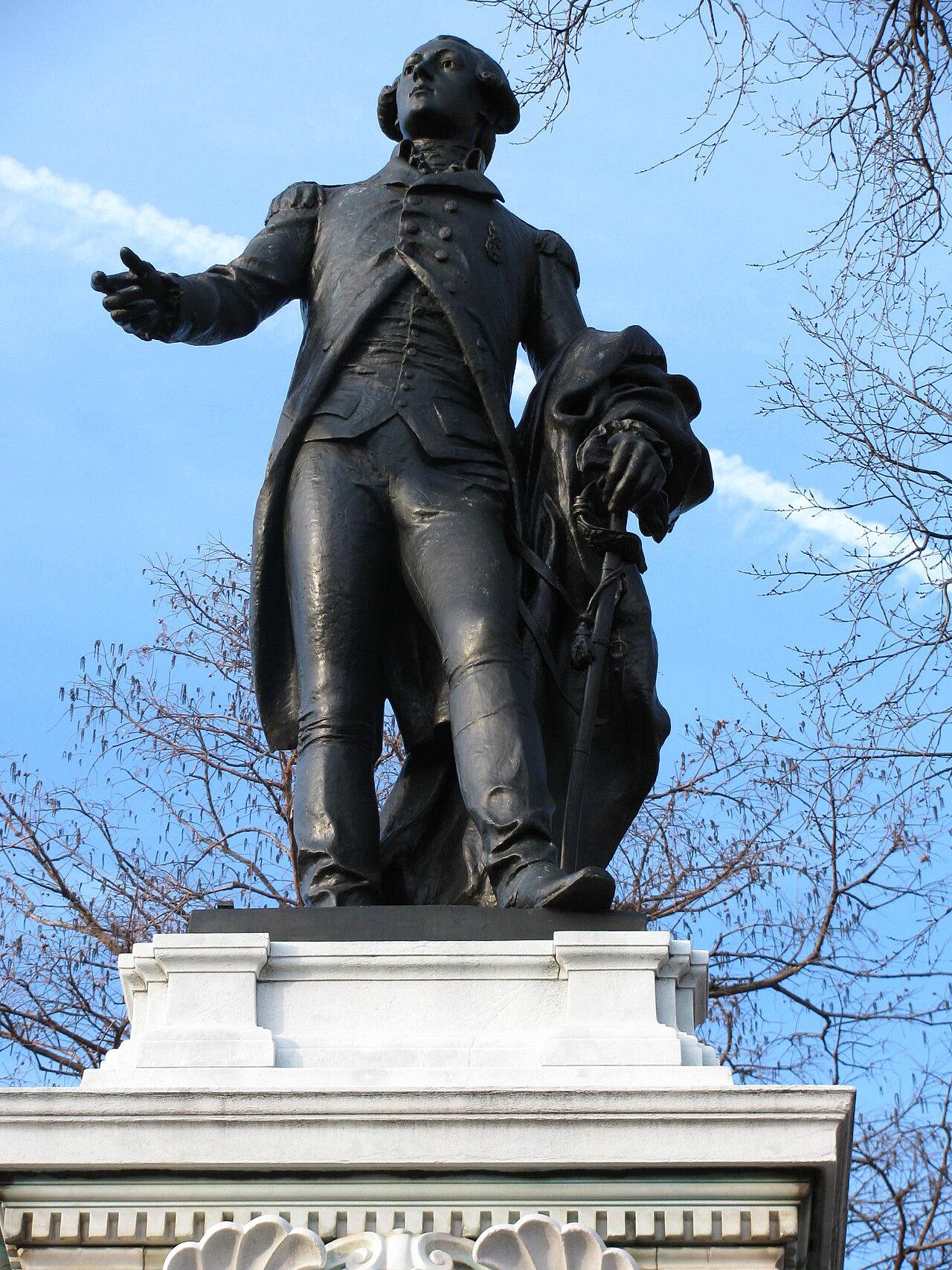 Major General Marquis Gilbert de Lafayette by Alexandre Falguière