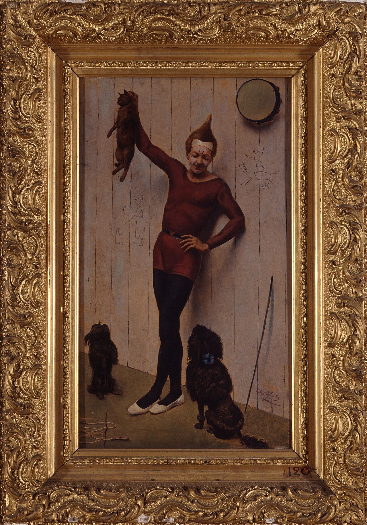 Le clown by Alexandre Jacques Chantron