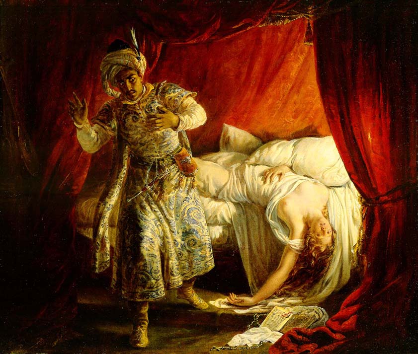 Othello and Desdemona by Alexandre-Marie Colin