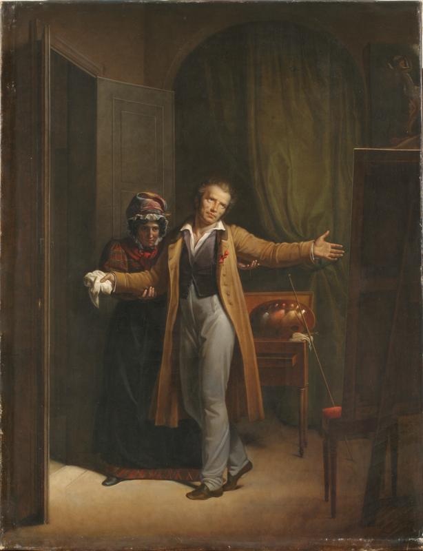 The Farewells of Girodet to His Workshop by Alexandre Menjaud