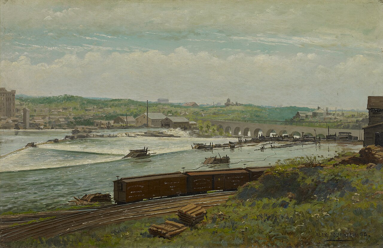Mill Pond at Minneapolis by Alexis Jean Fournier