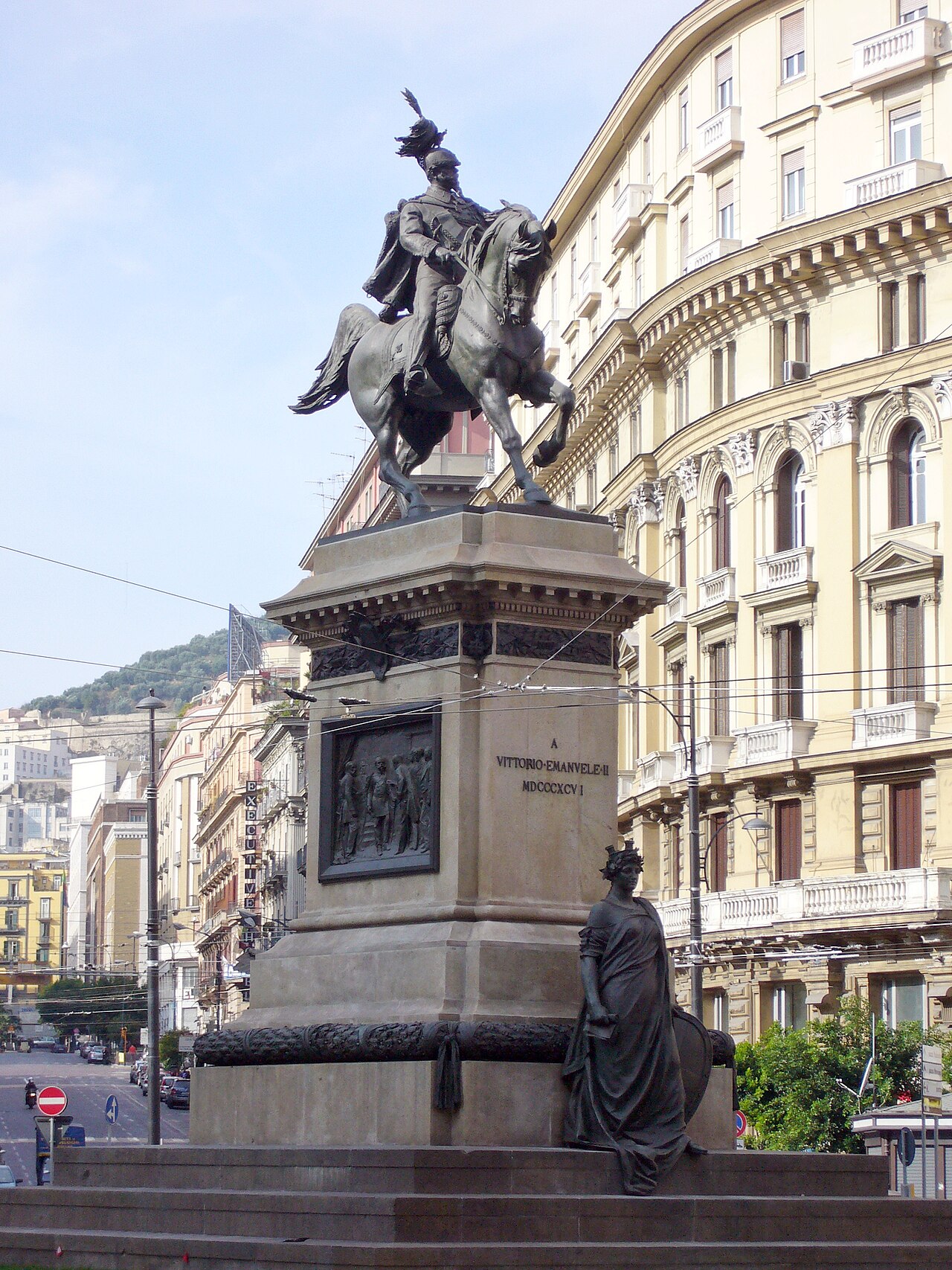 Equestrian statue of Vittorio Emanuele II by Alfonso Balzico