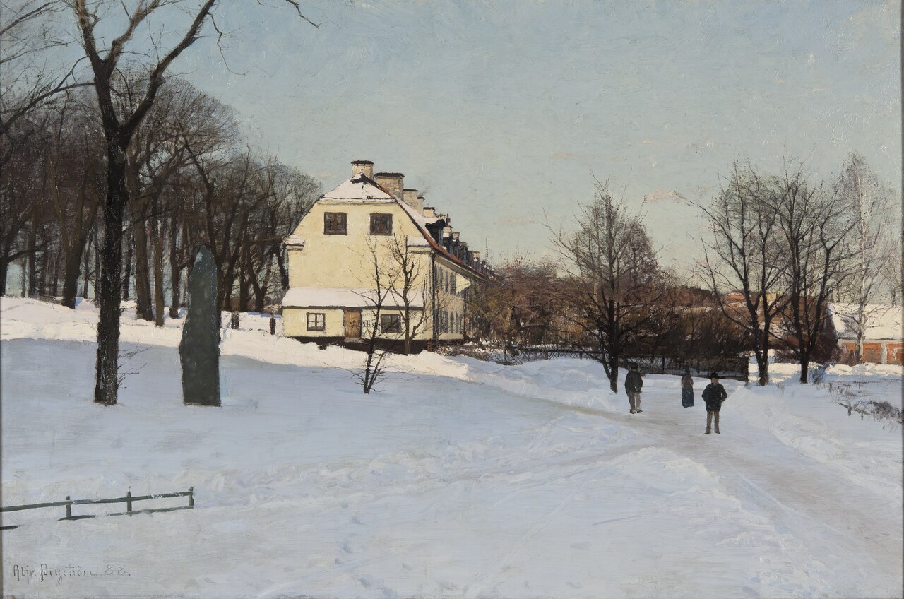 Winter. Skeppsholmen, Stockholm by Alfred Bergström