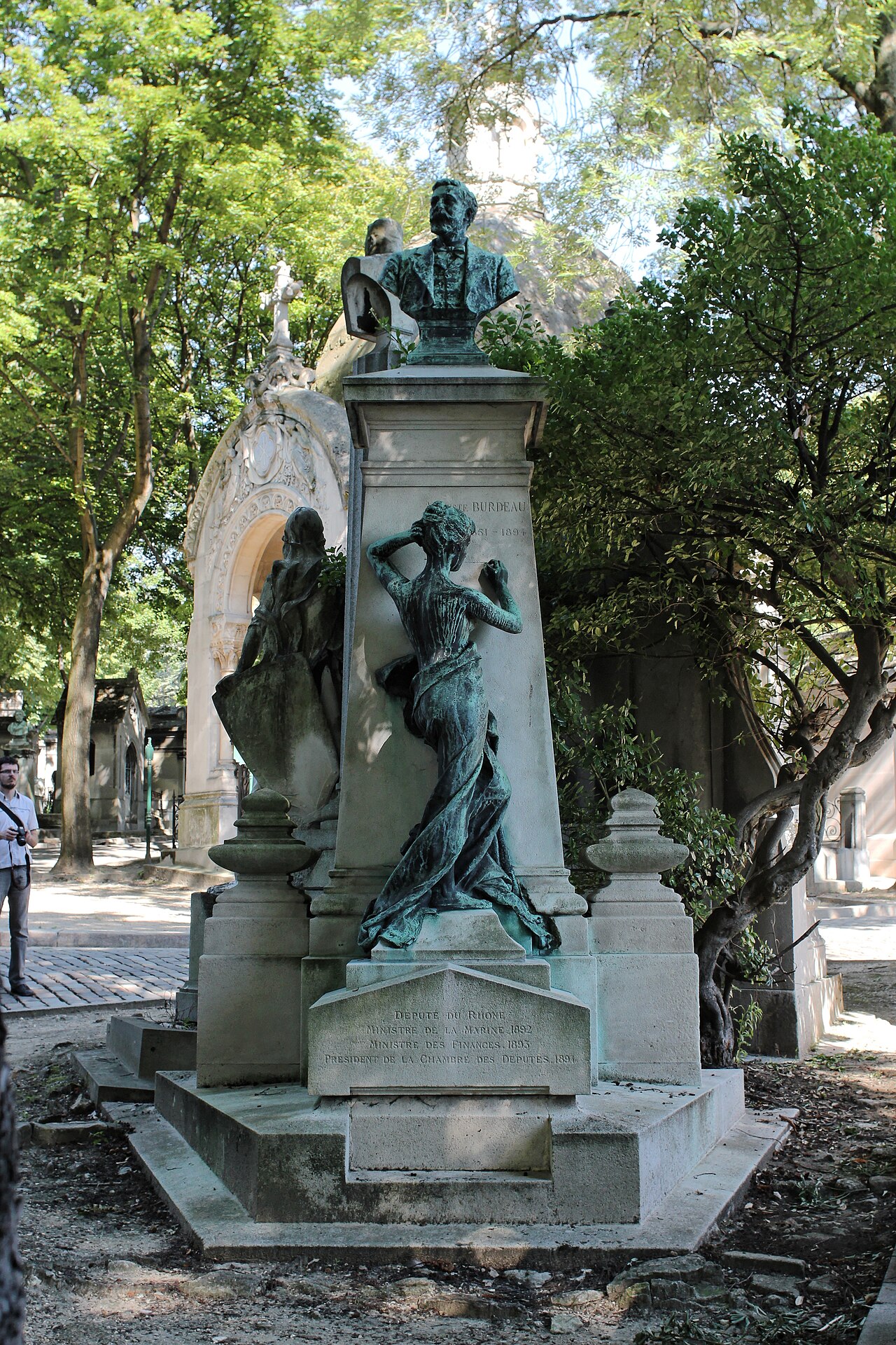 Grave of Auguste Burdeau by Alfred Boucher