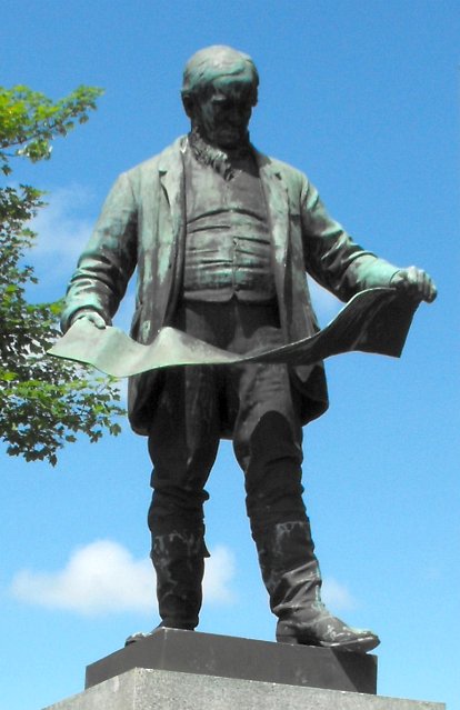 Statue of David Davies by Alfred Gilbert