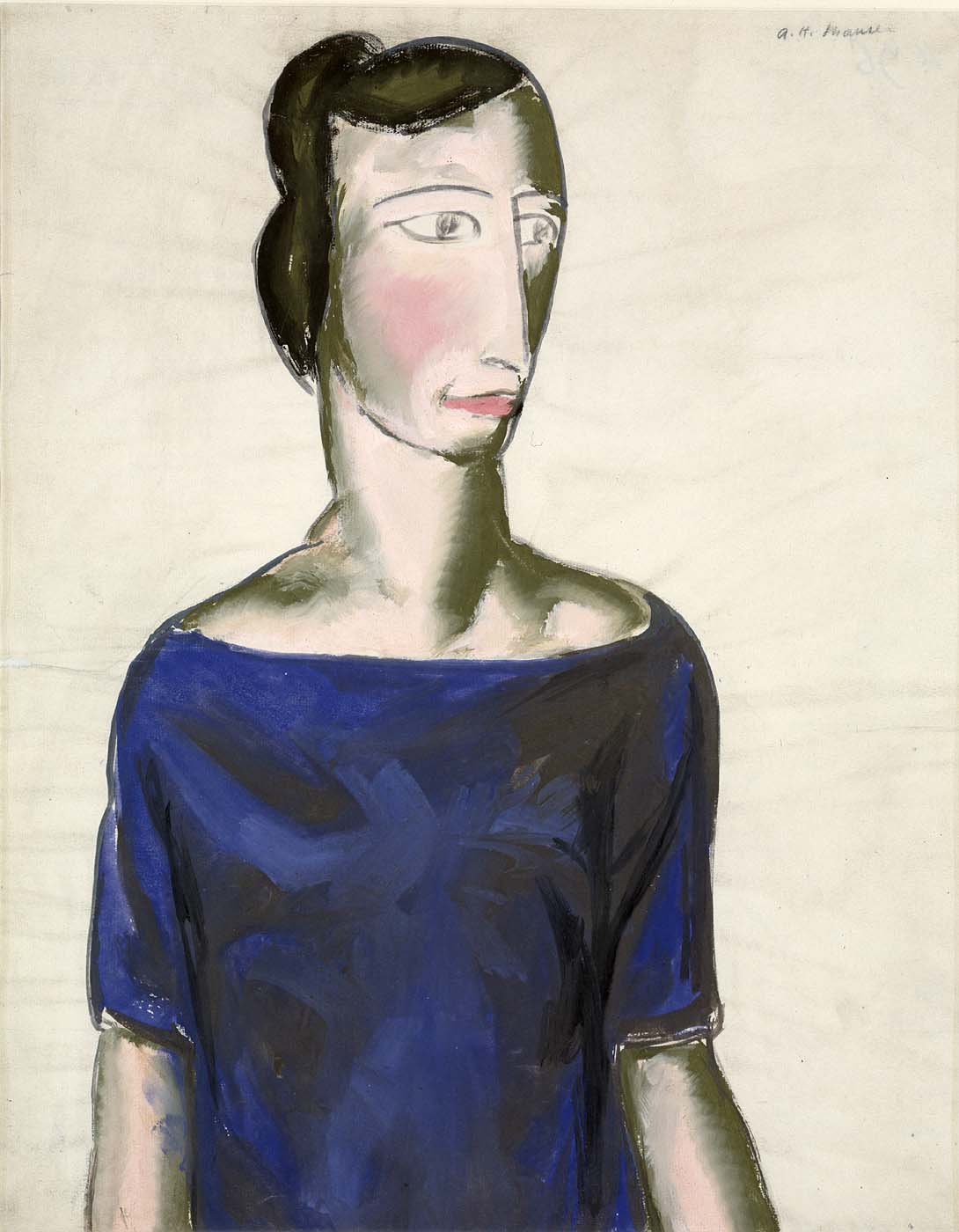 Portrait of a Girl by Alfred Maurer
