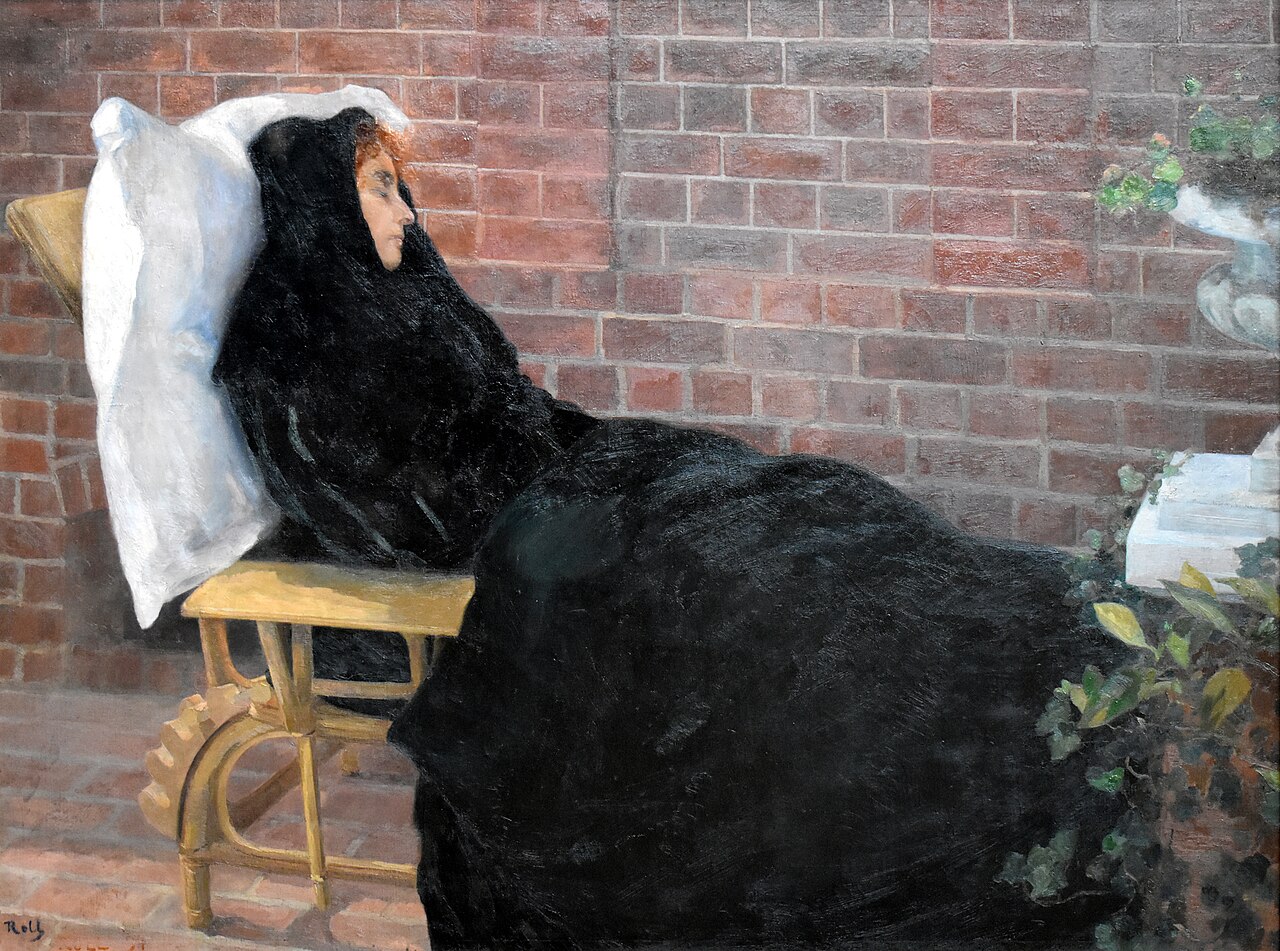 The Sick Woman by Alfred Philippe Roll