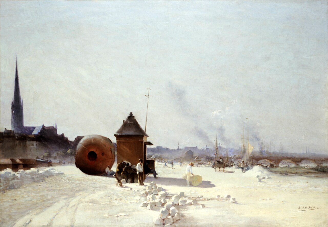 The Quai de la Grave in Bordeaux by Alfred Smith