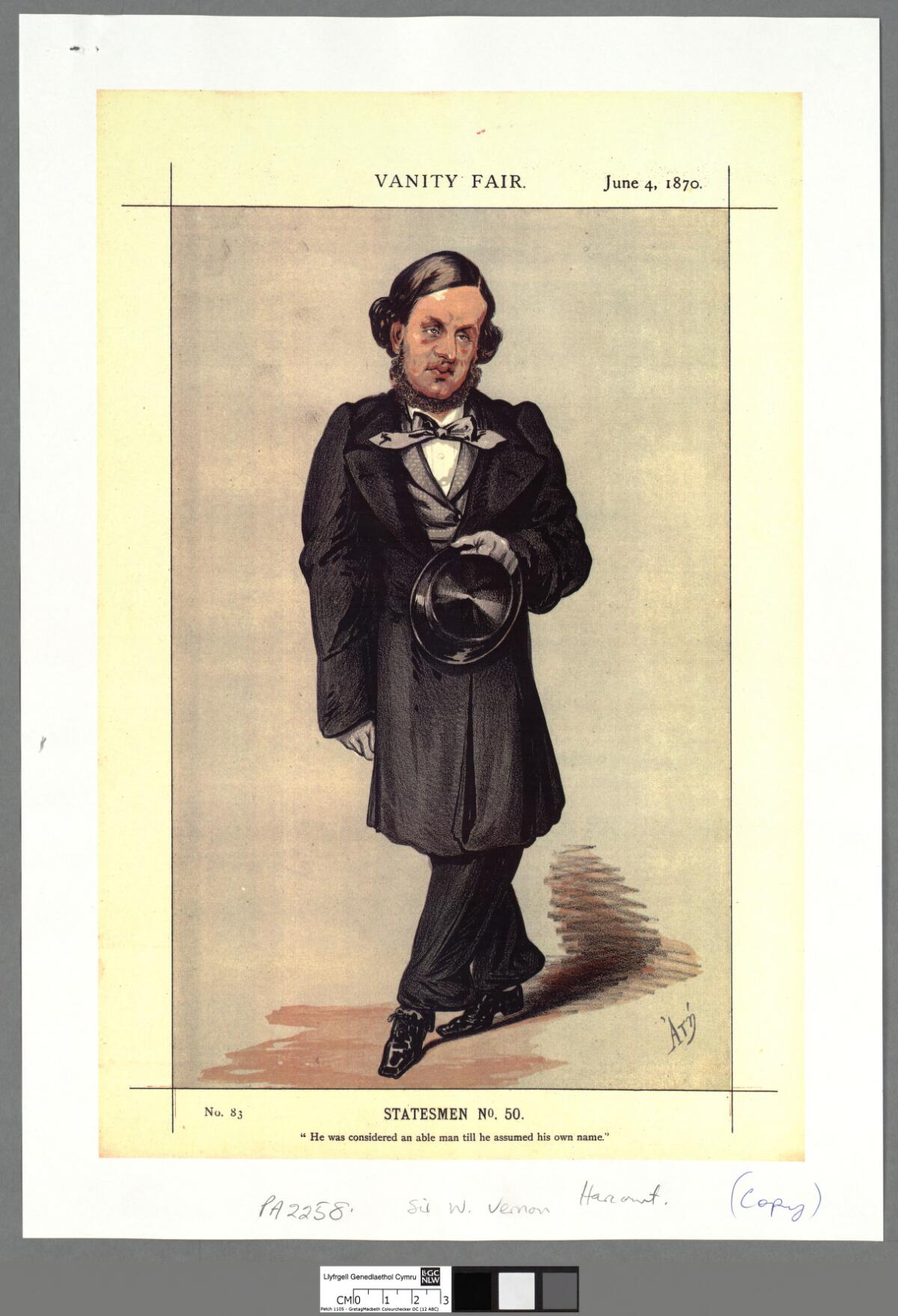'He was considered an able man till he assumed his own name' by Alfred Thompson