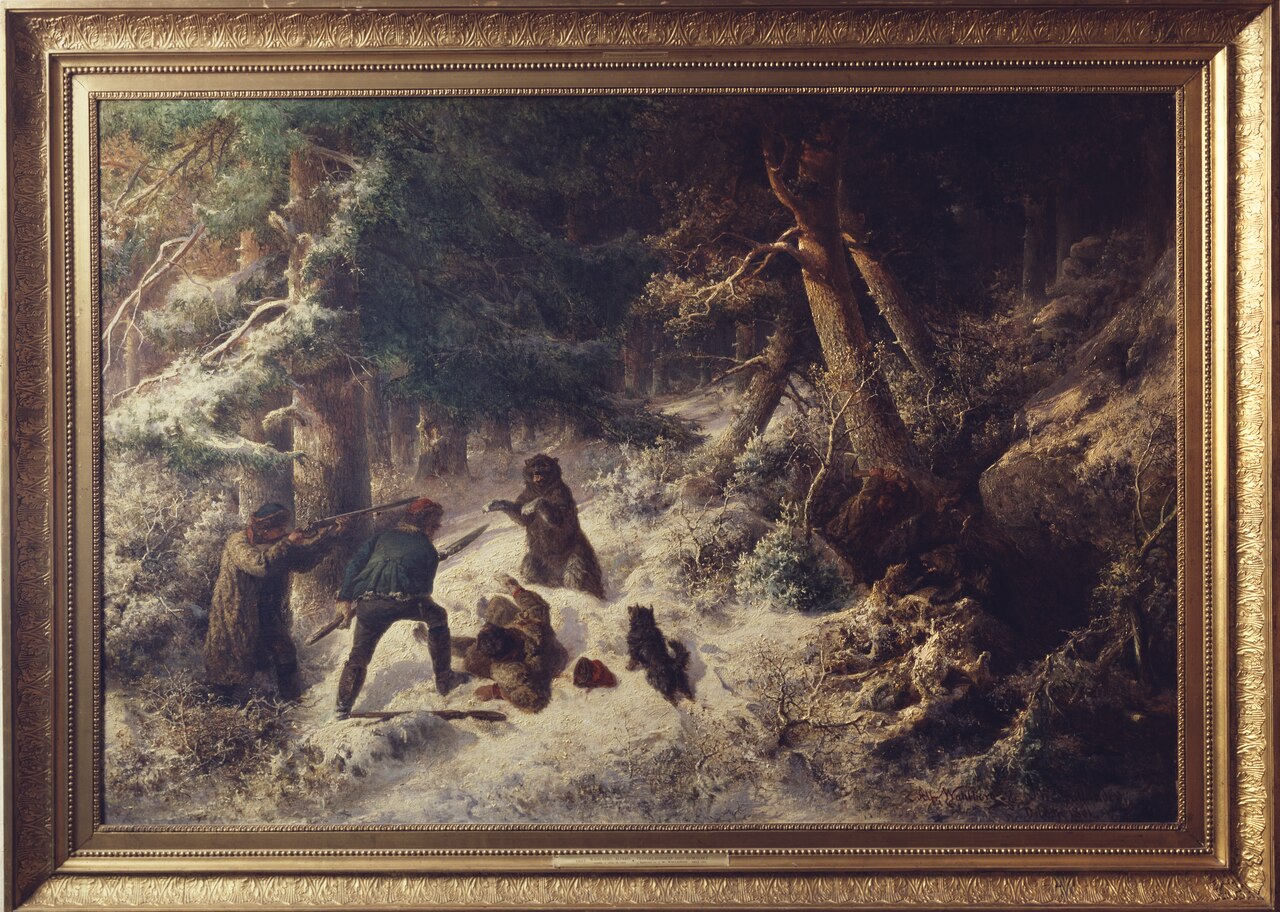 Bear-Hunting in the Winter by Alfred Wahlberg