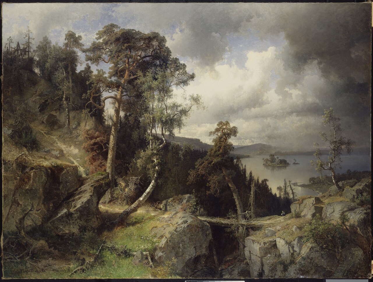 Swedish Landscape. Motif from Kolmården by Alfred Wahlberg