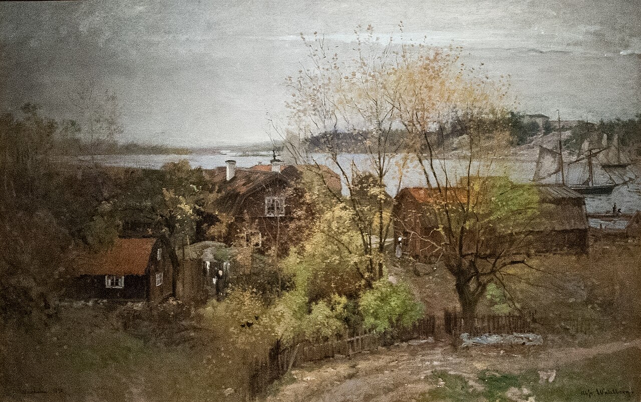 View near Waxholm by Alfred Wahlberg