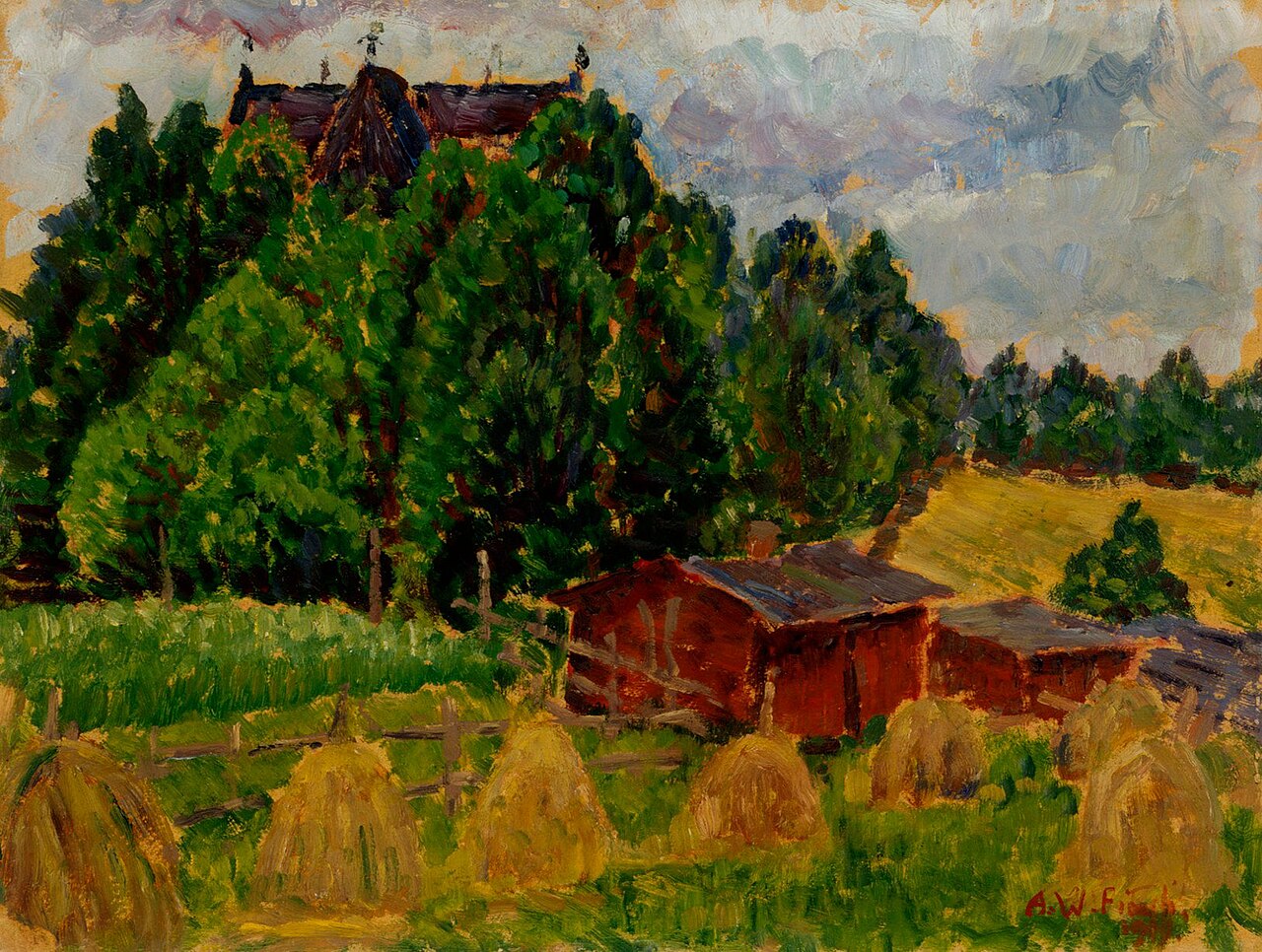 Landscape from Padasjoki by Alfred William Finch