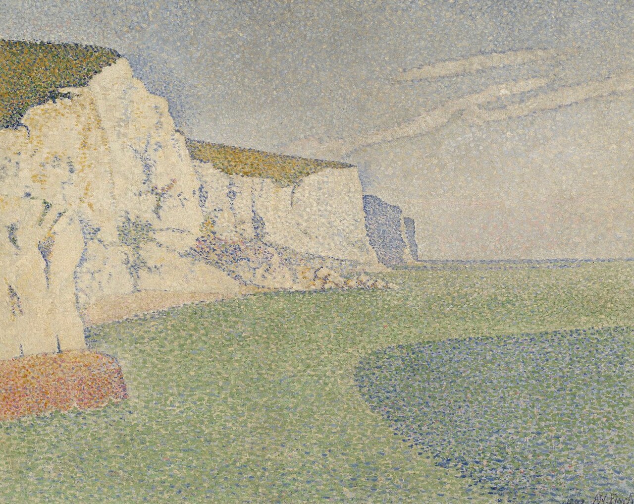 The Cliffs of Dover ; The Cliffs at South Foreland by Alfred William Finch