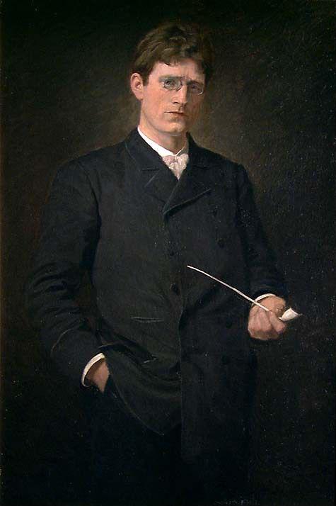Portrait of the Author Knut Hamsun by Alfredo Andersen
